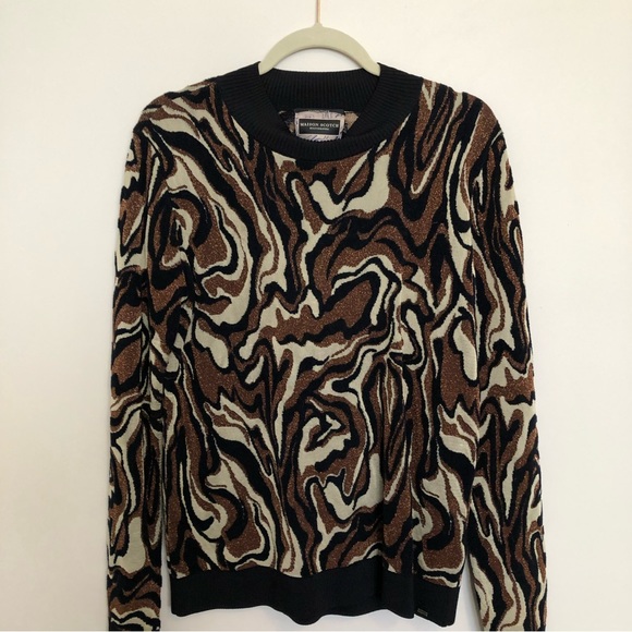 Scotch and Soda metallic print sweater size L - Picture 1 of 4